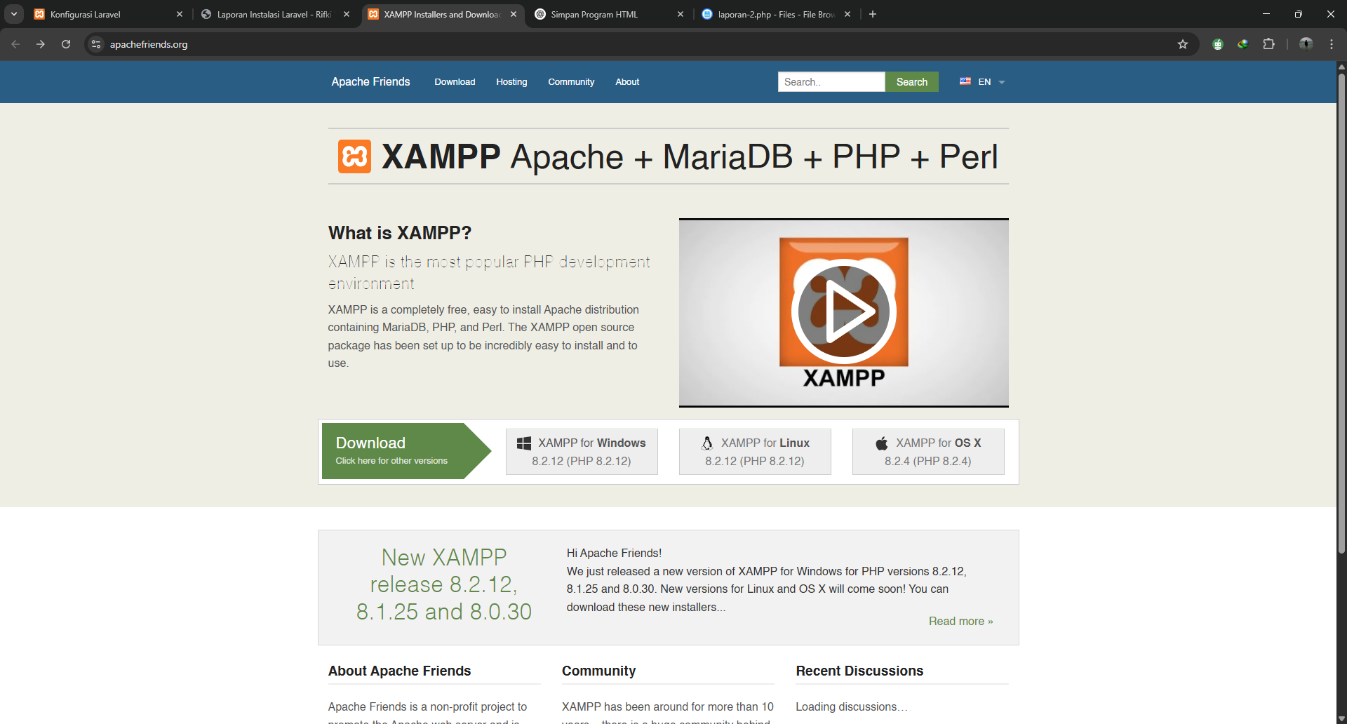 Website XAMPP
