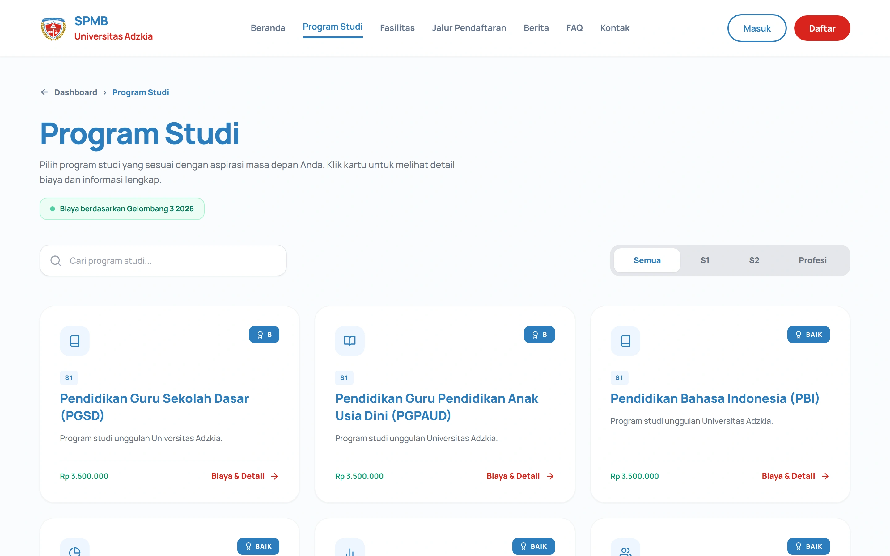SPMB Adzkia preview